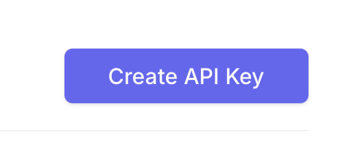 Create API Key button in OpenRouter settings